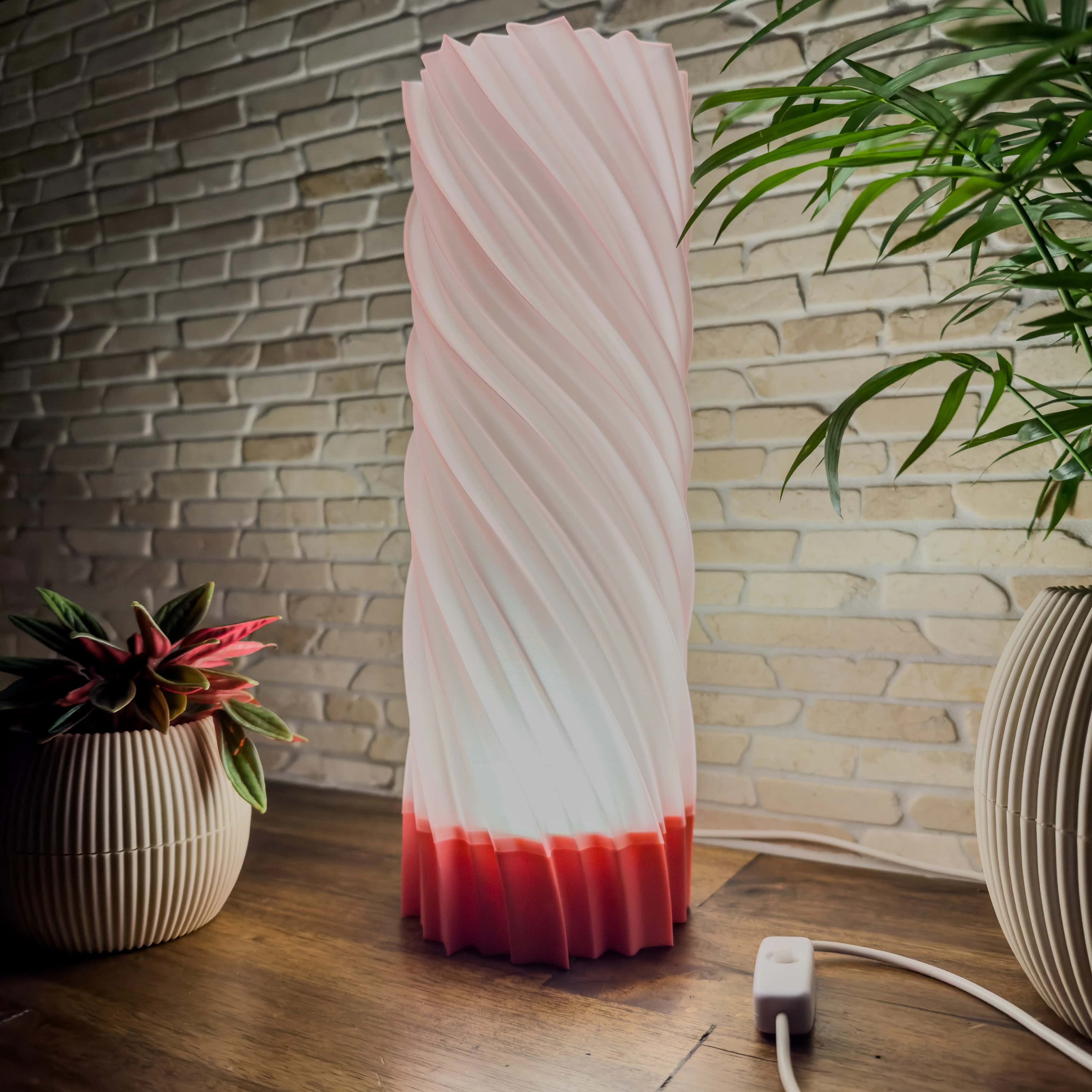 spiral-lamp primary wall-on-right