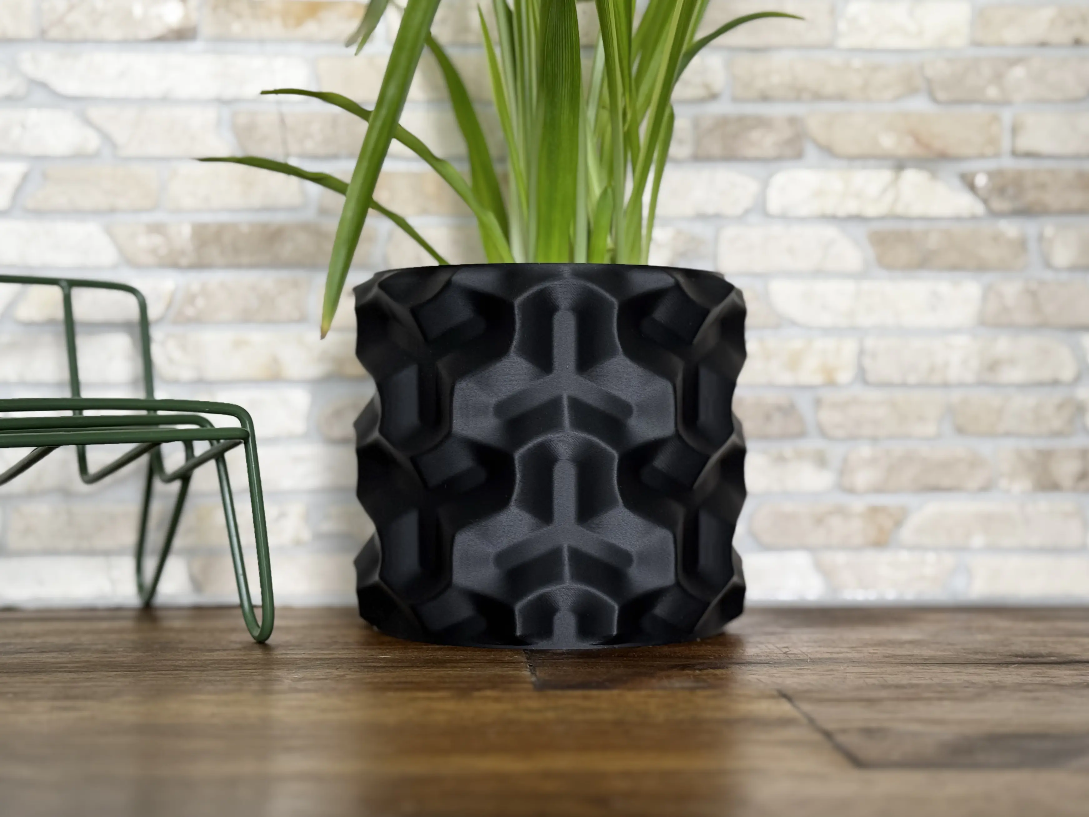 Кашпа Cubes — стена вдясно · wall-on-right · стена вдясно
