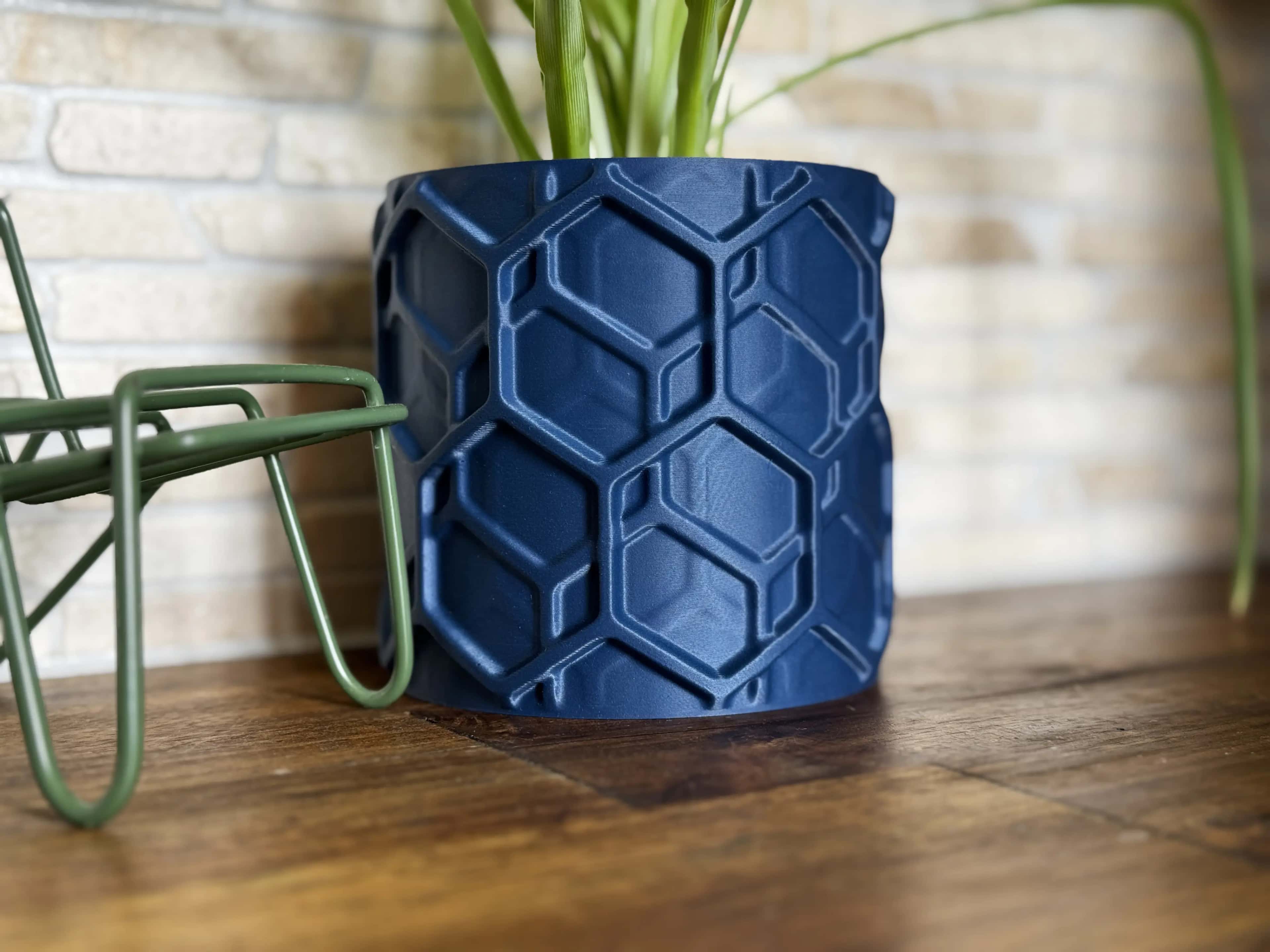 Кашпа Hexagons — стена вдясно · wall-on-right · стена вдясно