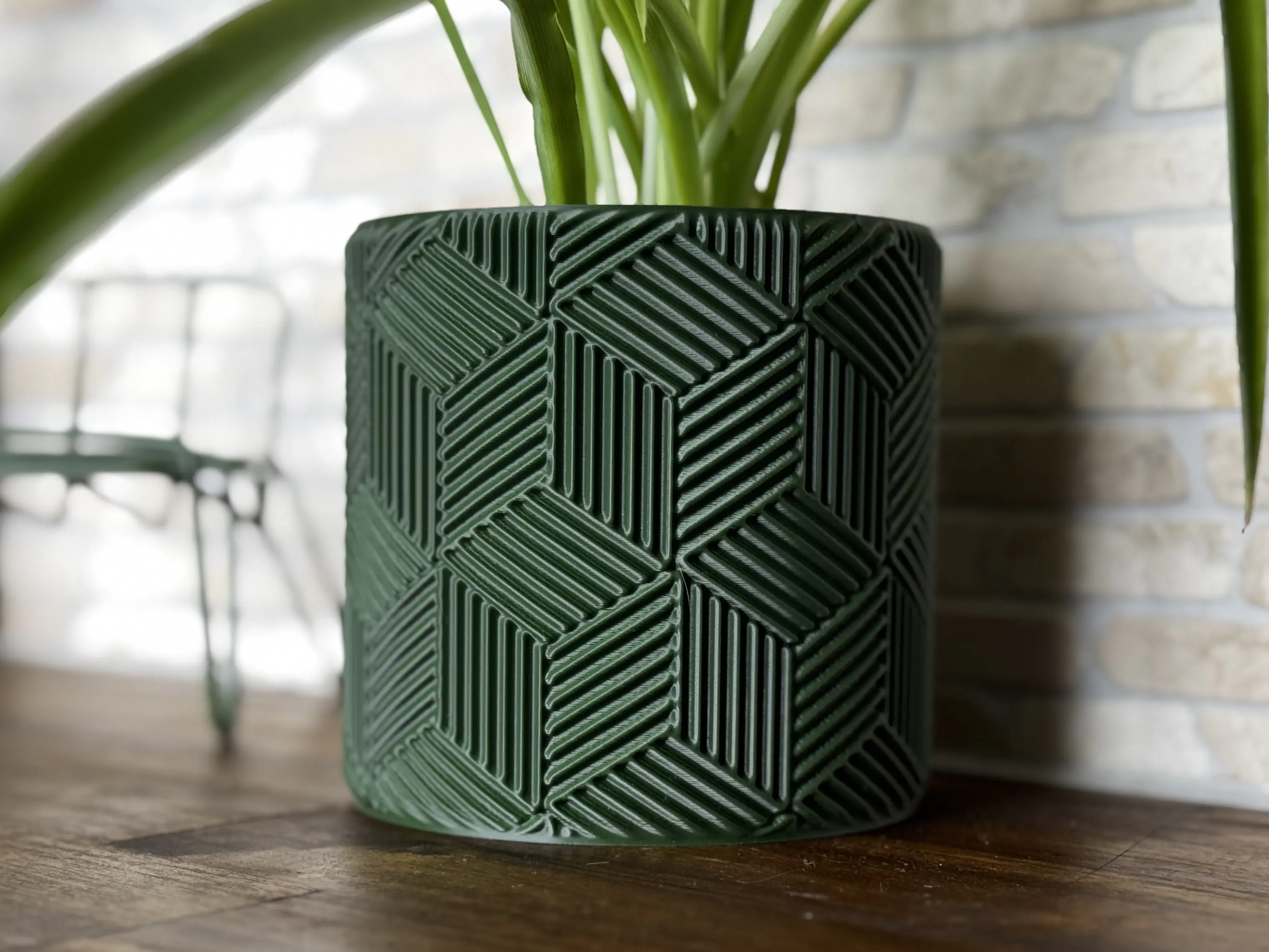 Детайл на кашпа Cubes