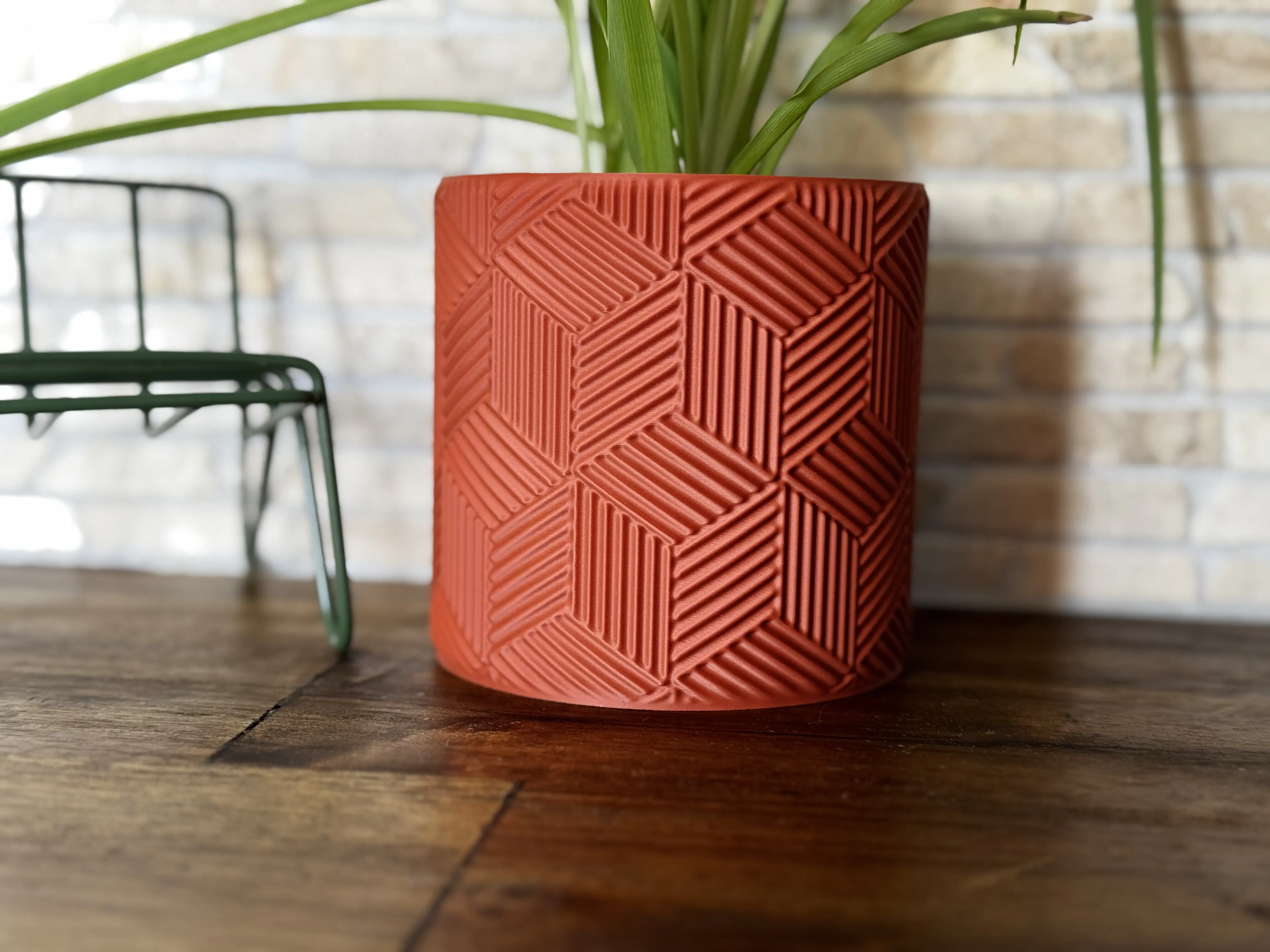 Кашпа Cubes — стена вдясно · wall-on-right · стена вдясно